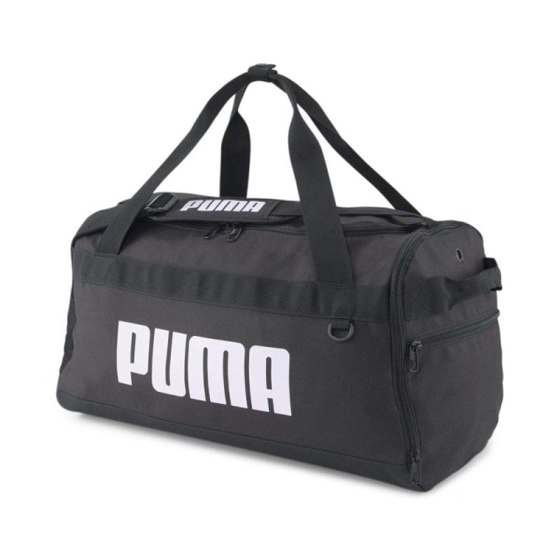 puma challenger black duffel bag small 515682