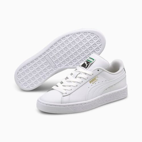 puma junior basket classic xxi big kids white shoe 674763