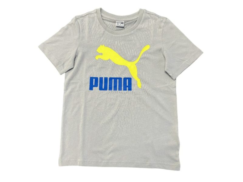 puma junior classic grey tee 167413