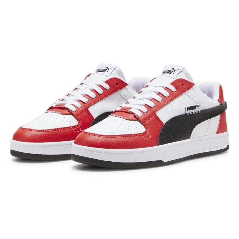 puma mens caven vtg 20 redwhiteblack shoes 227658