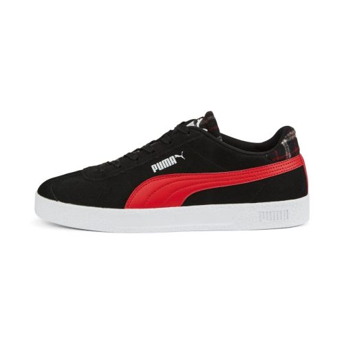 puma mens club blackred shoe 346971