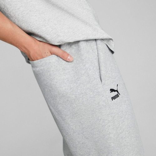 puma mens team fleece grey trackpants 553554