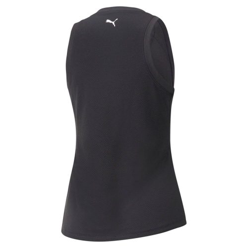 puma womens fit logo training black singlet 642747