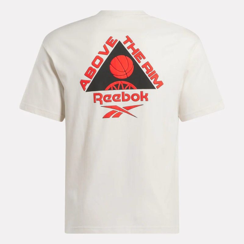 reebok mens atr hoopwear cream tee 409498