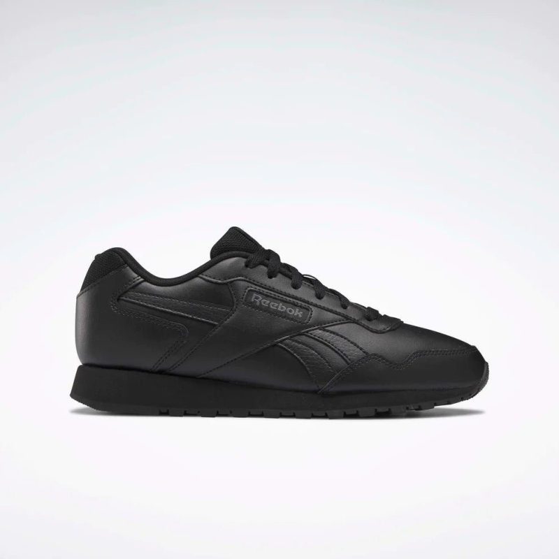 reebok mens glide black shoes 882477