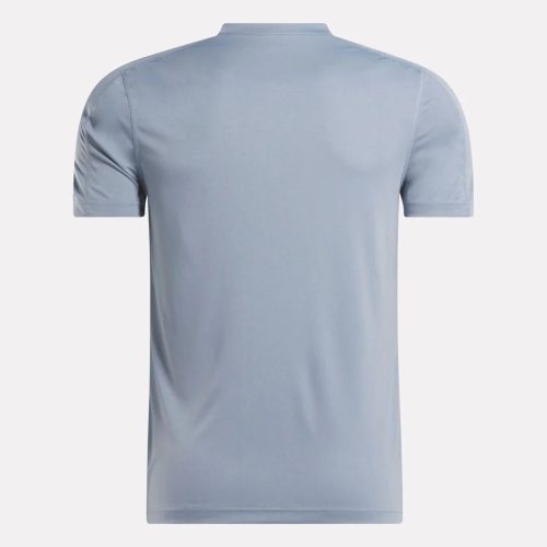 reebok mens ss tech blue training tee 522274