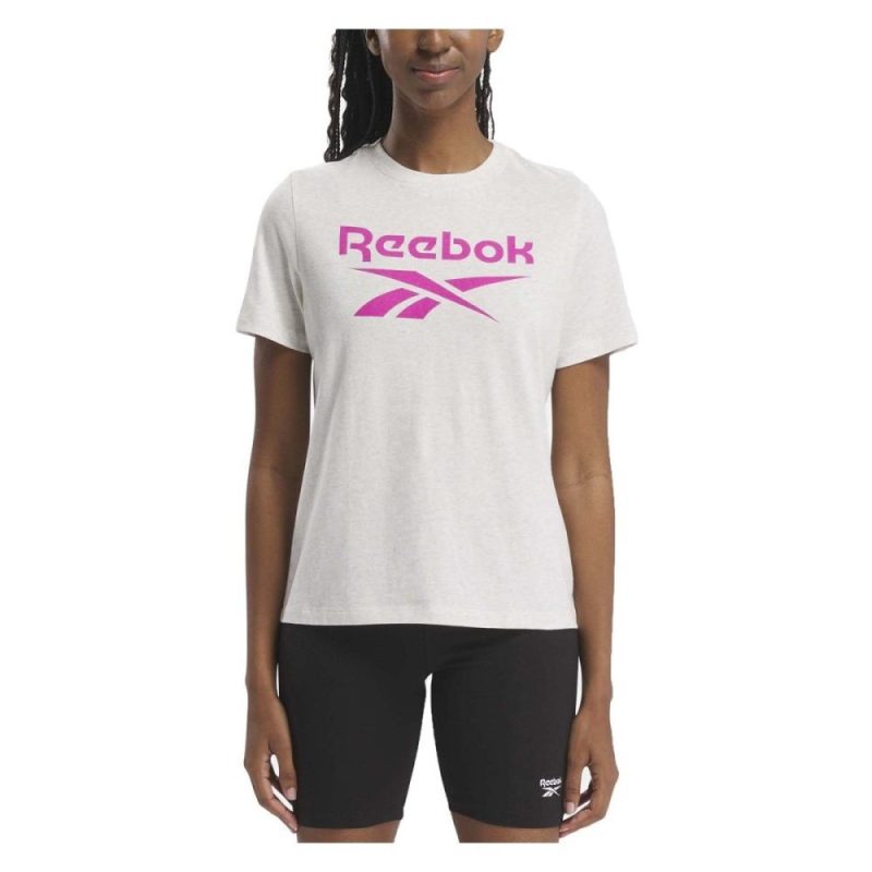 reebok womens logo pink tee 222348