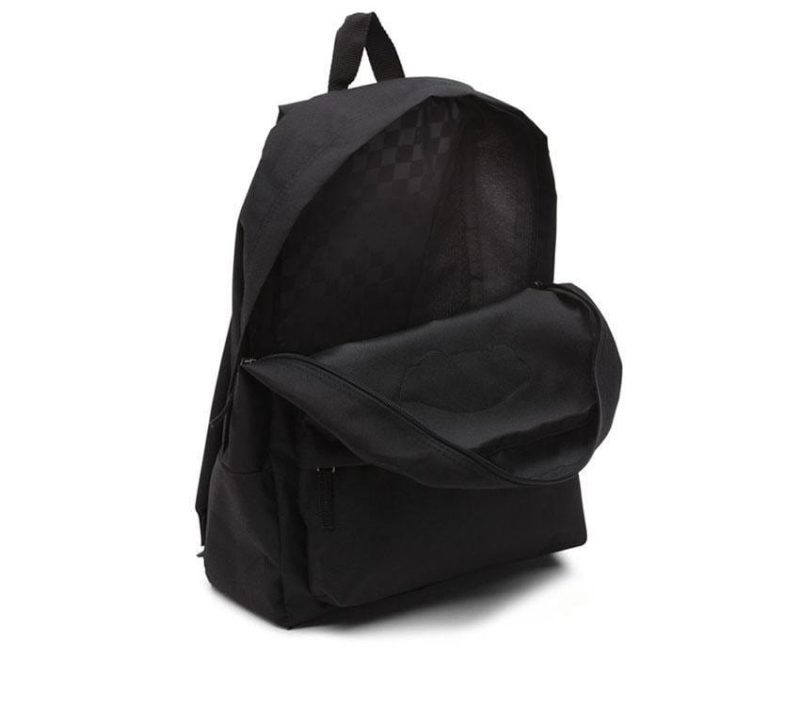 vans realm black backpack 571619